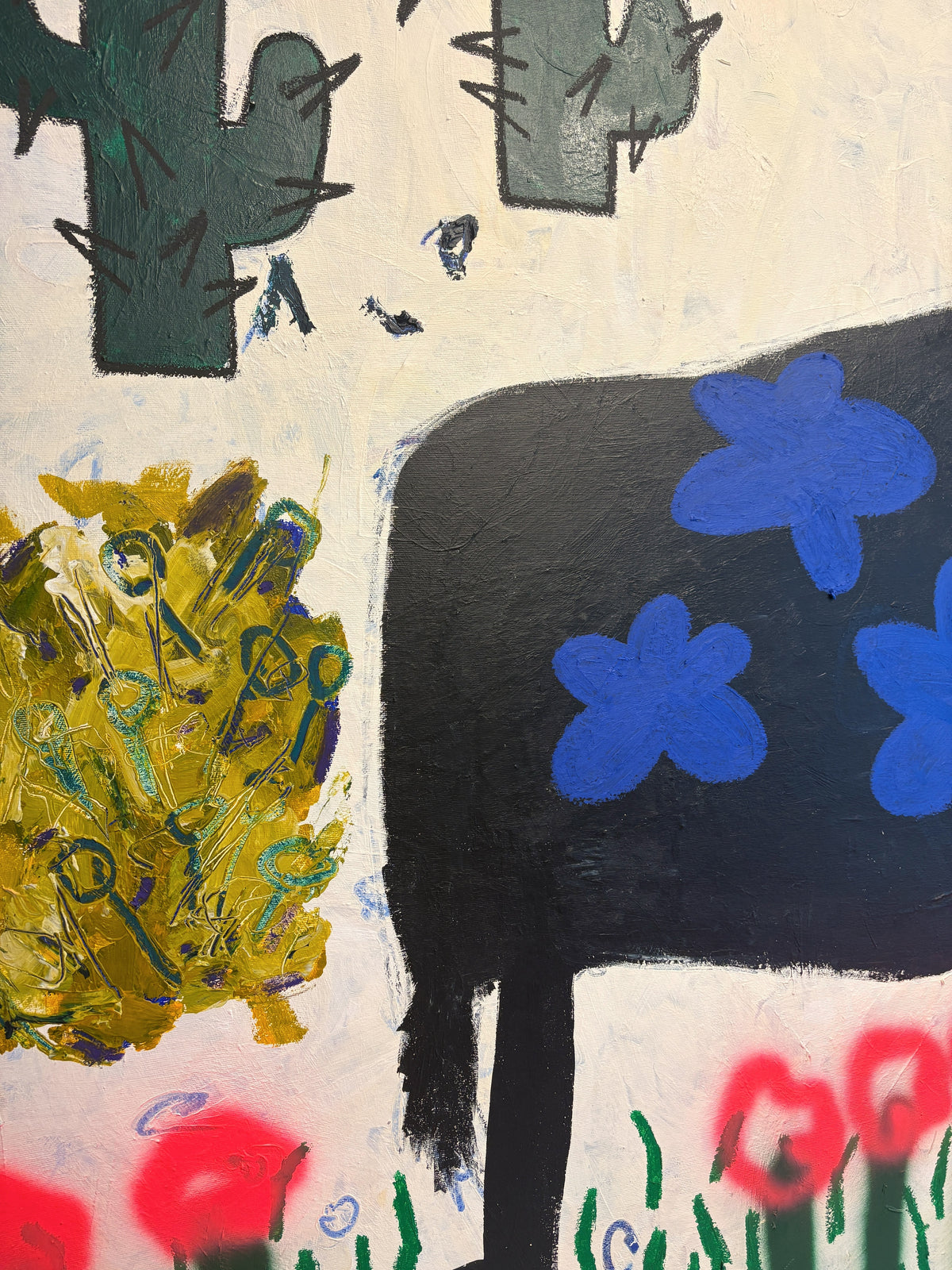Black Bull Grazing